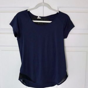 Mesh back workout tee